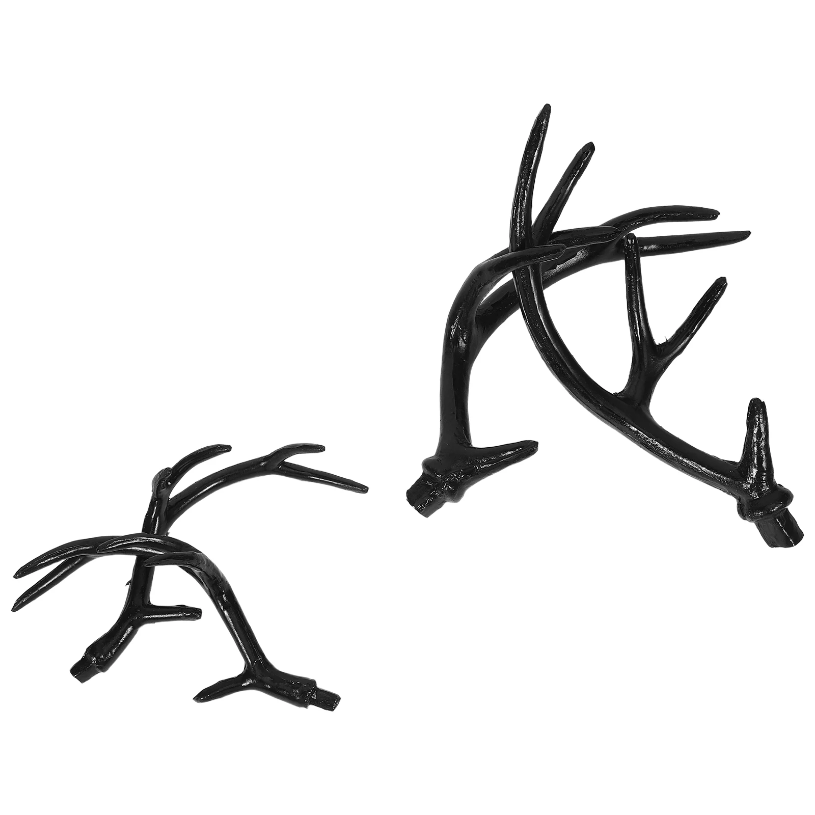 

2 Pairs Realistic Deer Antlers Headbands Lifelike Fake Animal Horns Halloween Costume Party Supplies Adult Accessory Diy Cosplay