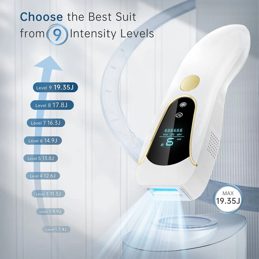 Professional 510k Ice Ipl Laser Hair Removal Handset Epilation Laser Home Ipl Hair Removal With Ice-Cooling System at Home