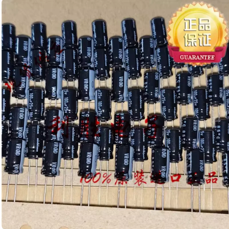 10PCS-100PCS 100UF 25V Nihon Nichicon capacitor 25V100UF 6 * 11 suitable for VR audio
