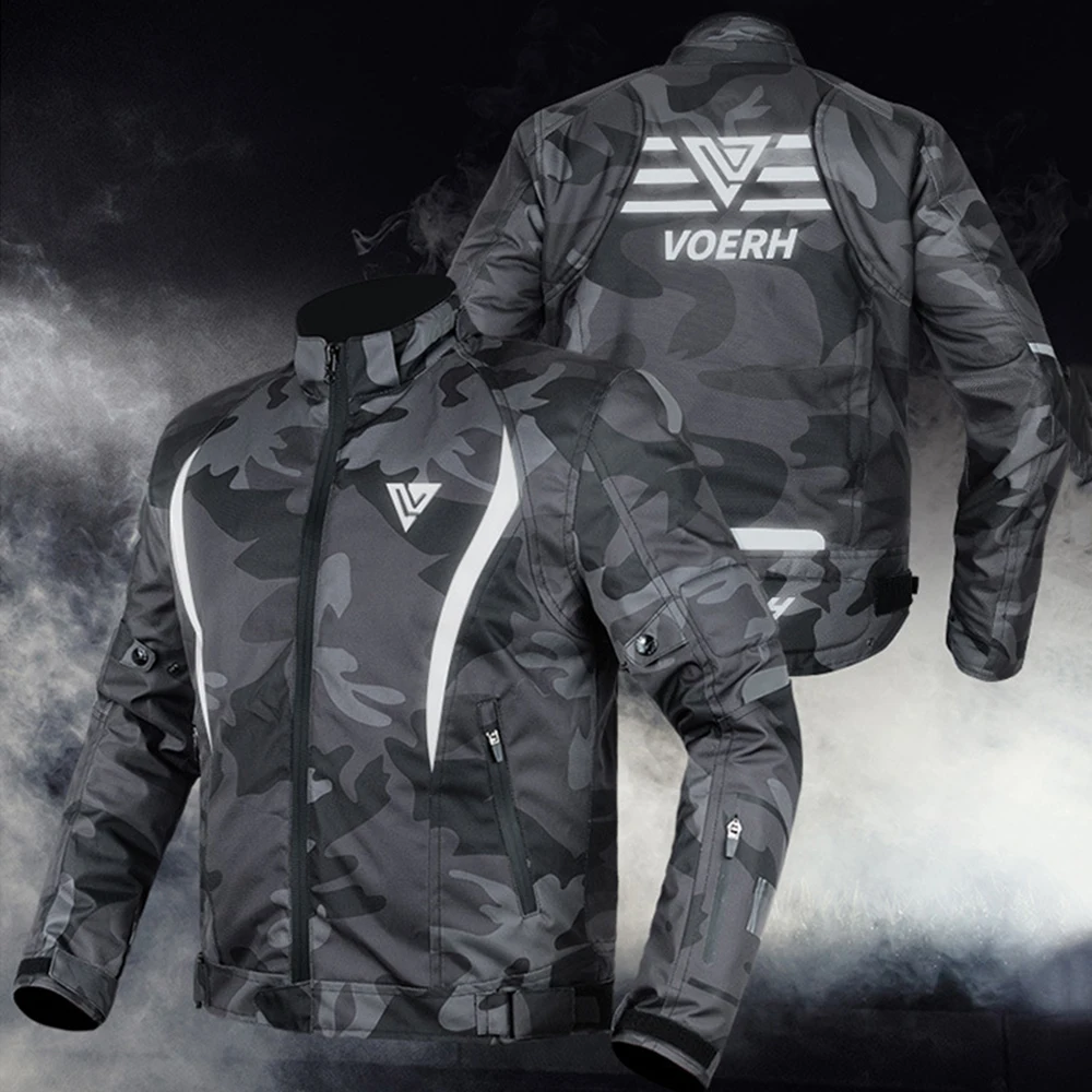 VOERH Motorcycle Jacket Windproof Waterproof Men's Chaqueta Moto Biker Motorbike Riding Racing Jacket Chaqueta Moto Hombre