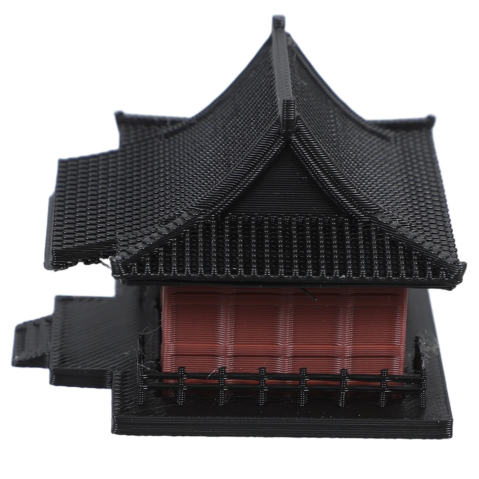 

Chinese Mini Pavilion Ornament Vintage Style Small Landscape Sculpture for Desk Home Decor Asian Theme Accessory Rockery