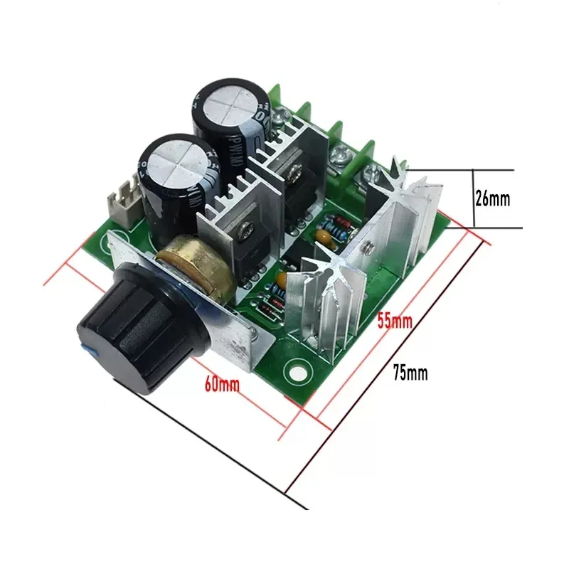 PWMDc Motor Snelheidsregelaar Pomp Traploze Snelheidsschakelaar Module Hoge Efficiency12V-40V 10A
