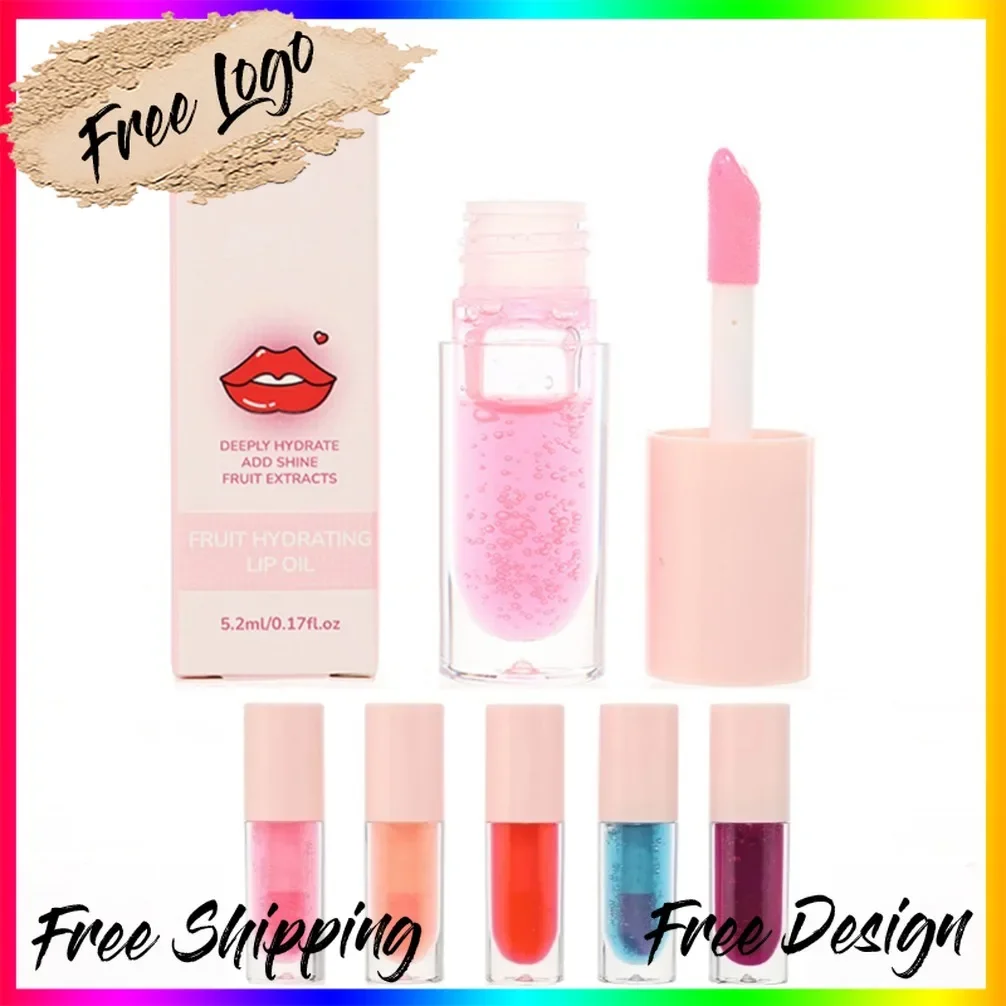 Water Light Mirror Shine Moisturizing Lip Oil Private Label Custom Logo Vegan Makeup Cosmetics Wholesale Supplier Beauty