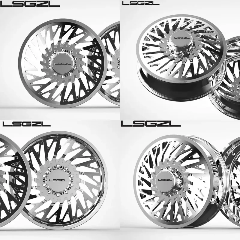 

i LSGZL 8x165.1 8x200 for F150 Silverado1500 22x8.25 24 26 28 Inch Dual Wheels Rims Pickup Wheel Forged Alloy Dually