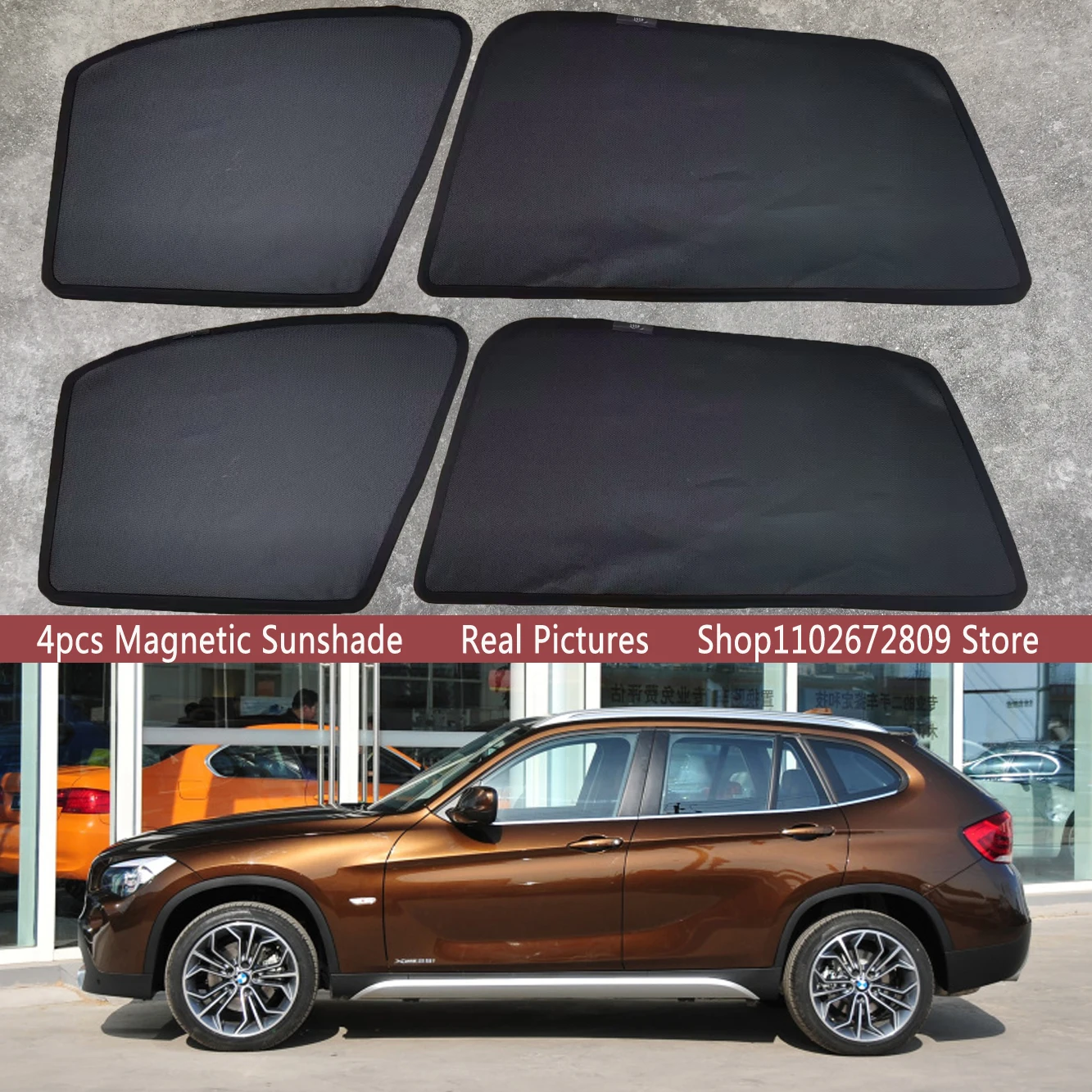 

Magnetic Car Sunshade Shield Front Windshield Frame Curtain Sun Shades For BMW X1 E84 2009 - 2015 E 84 2010 2011 Accessories