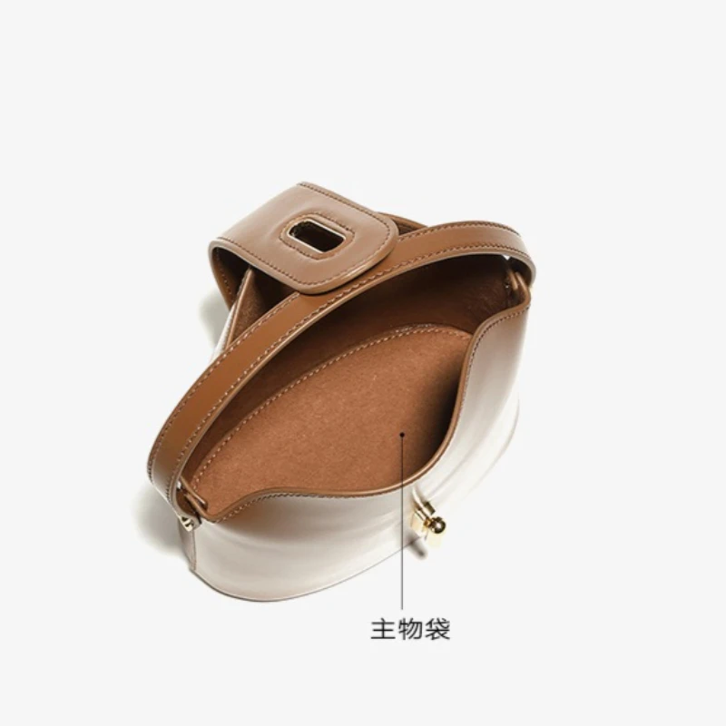 Minimalist Everyday Casual Mini Crossbody Bag for Women Genuine Leather Adjustable Strap Luxury Handbag Durable Portable