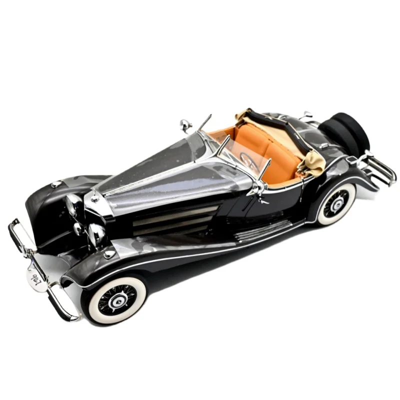 Bauer 1:12 500K Roadster 1934 Black Vintage Car Simulation Limited Edition All Open Alloy Metal Static Car Model Toy Gift