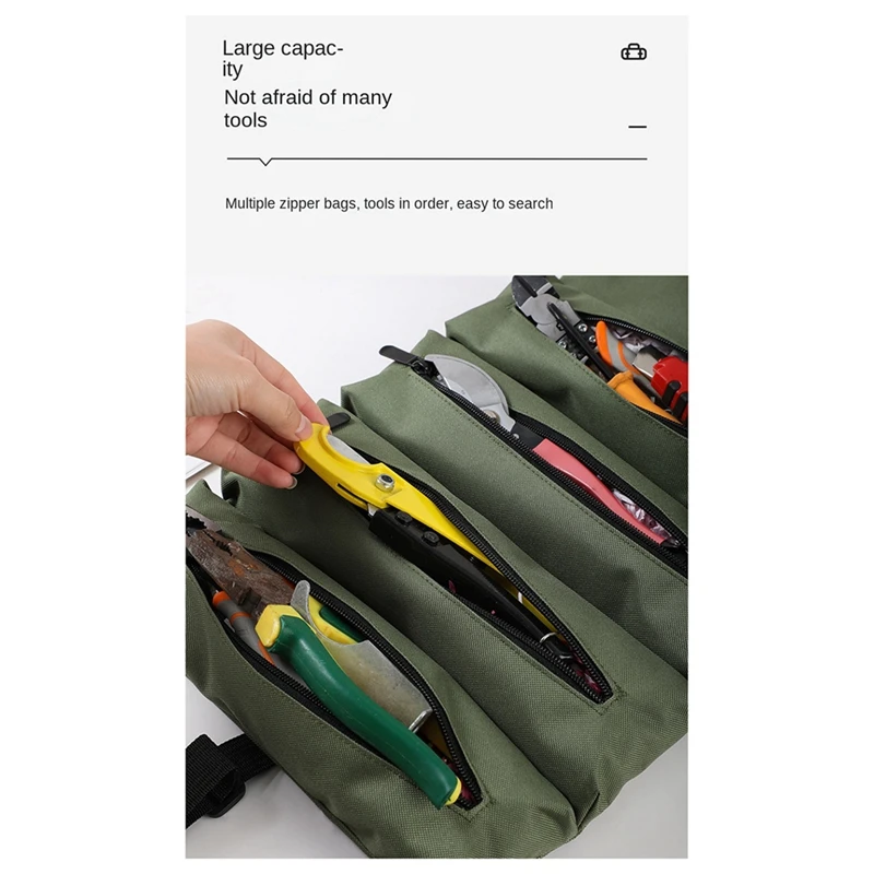 Hardware Tool Bag Multifunctional Foldable Tool Bag Carpentry Electrician Auto Repair Vehicle Tool Storage Bag