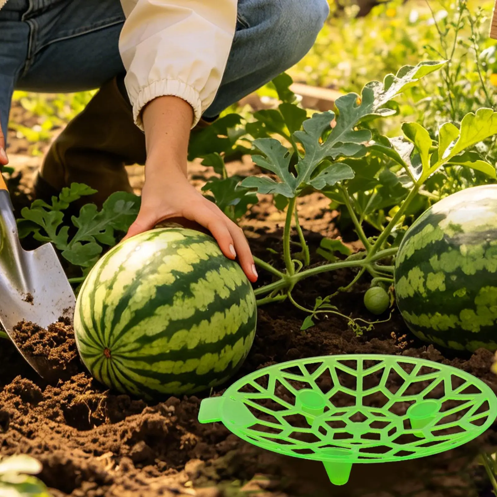 4 Pieces Squash Support Tool Watermelon Cradle Cantaloupe Support Tray for Gardeners Farmers Raised Beds Backyard Greenhouse