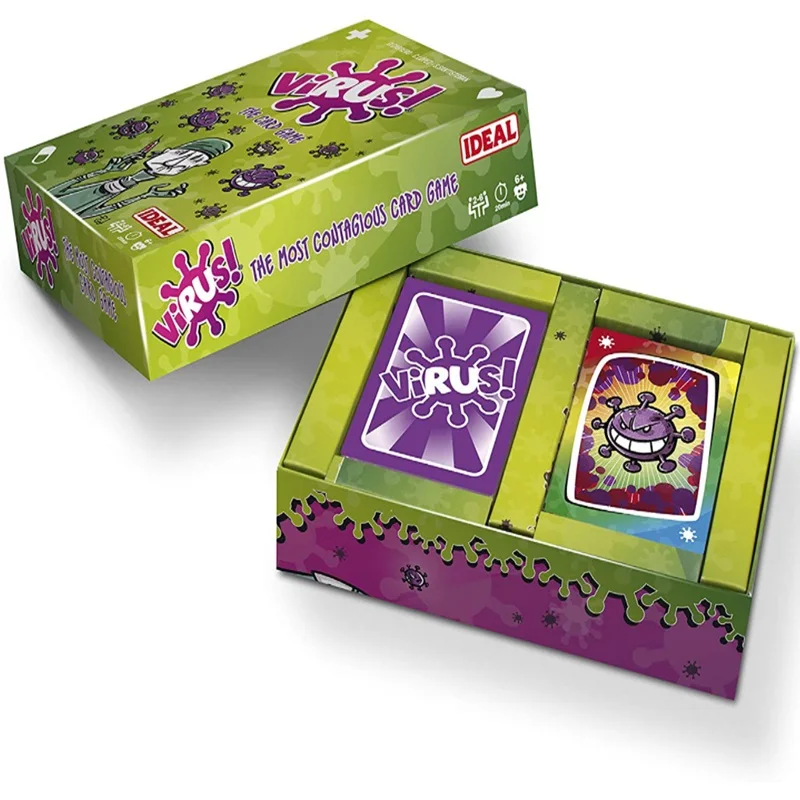 لعبة بطاقة الفيروسات The Contagiously Virus 2 Card النسخة الصحيحة لعبة الحفلات للألعاب العائلية الممتعة\\