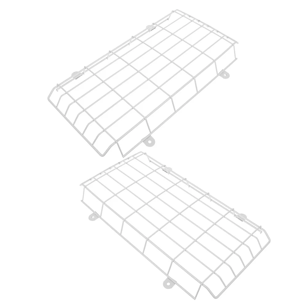 2Pcs Exit Sign Light Protective Guard Metal Emergency Light Wire Cover for Wall Mount Signal Lamp Protection Cinema Mall