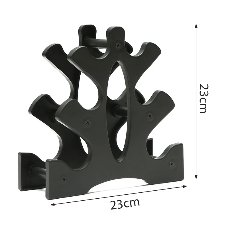 Dumbbell armazenamento Rack Stand, ginásio peso Dumbell Rack, casa e escritório, 3-Tier