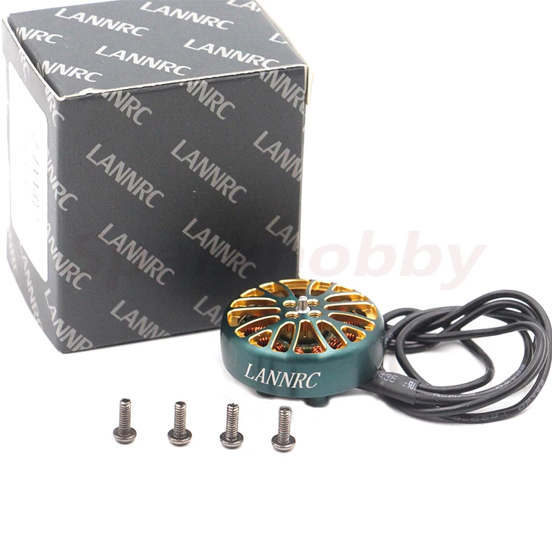 LANNRC 2004 Plus 1800kv 2500kv 3000kv 3-6S Lipo Brushless Motor 2.5mm Shaft 12N14P Suitable for FPV  3.5-5 Inch Traversing Drone