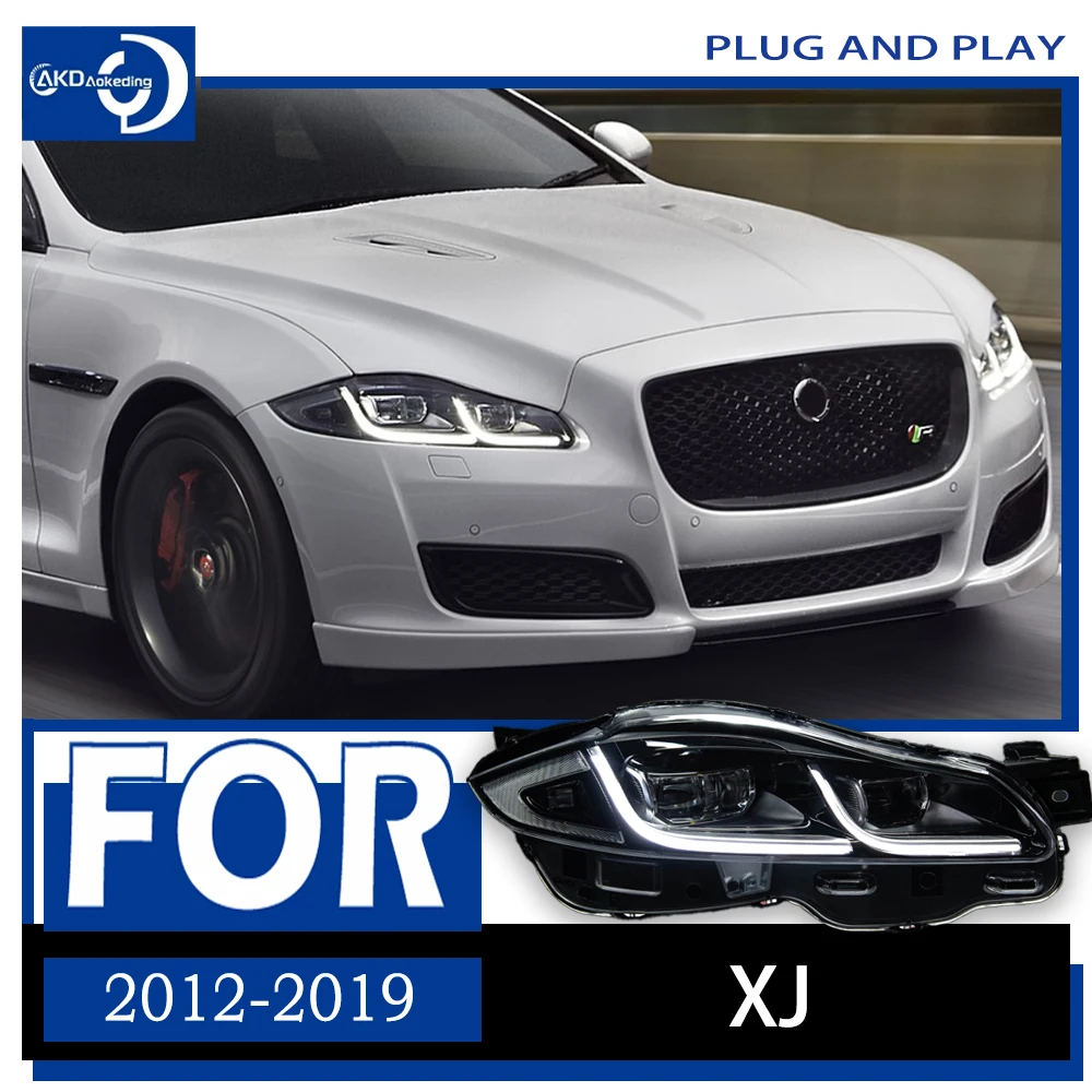 

Стайлинг автомобиля, передняя фара для Jaguar XJL фары 2012-2019 XJ XF XE, передняя фара, дневные ходовые огни, автомобильные аксессуары