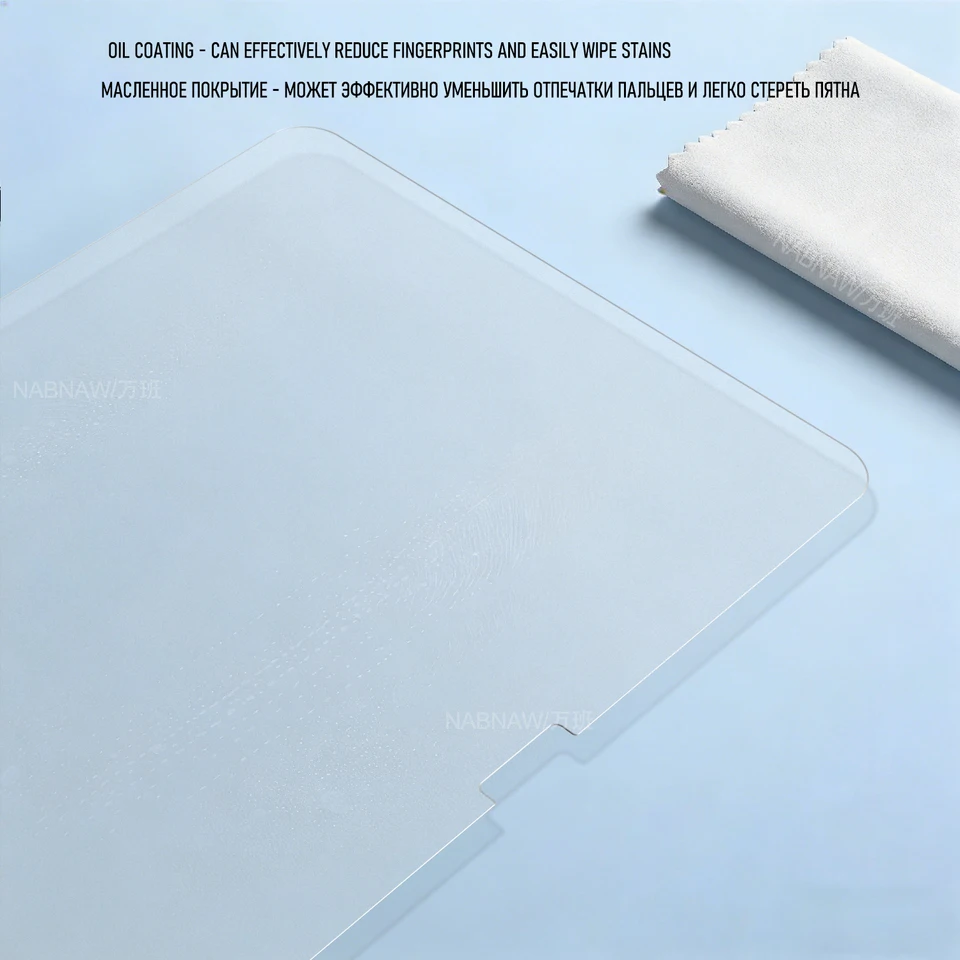 Para iPad 9ª 8ª 7ª 10.2 Película de vidrio templado Full HD Protector de pantalla en iPad Air 10.9 M3 M2 2026 Pro 11 M5 M4 2025 Resistente a rayones Cubierta para iPad 5 6 9.7-pulgadas Recubrimiento oleofóbico Fácil instalación Paquete de 2 6