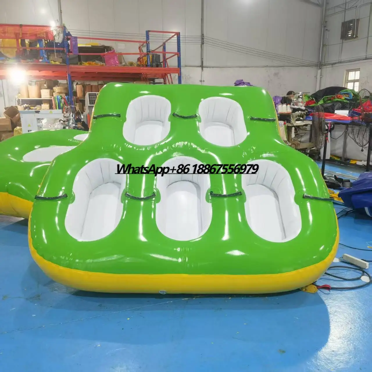 

New Custom Inflatable Towable Water Sports Boat Inflatable Floating Water Sofa Games for Water Towing Sports