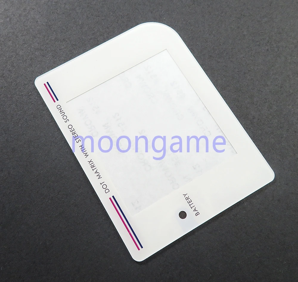 قطعة واحدة من غطاء عدسة الشاشة البديلة لجهاز نينتندو جيم بوي GB عرض لون المرآة البلاستيكية