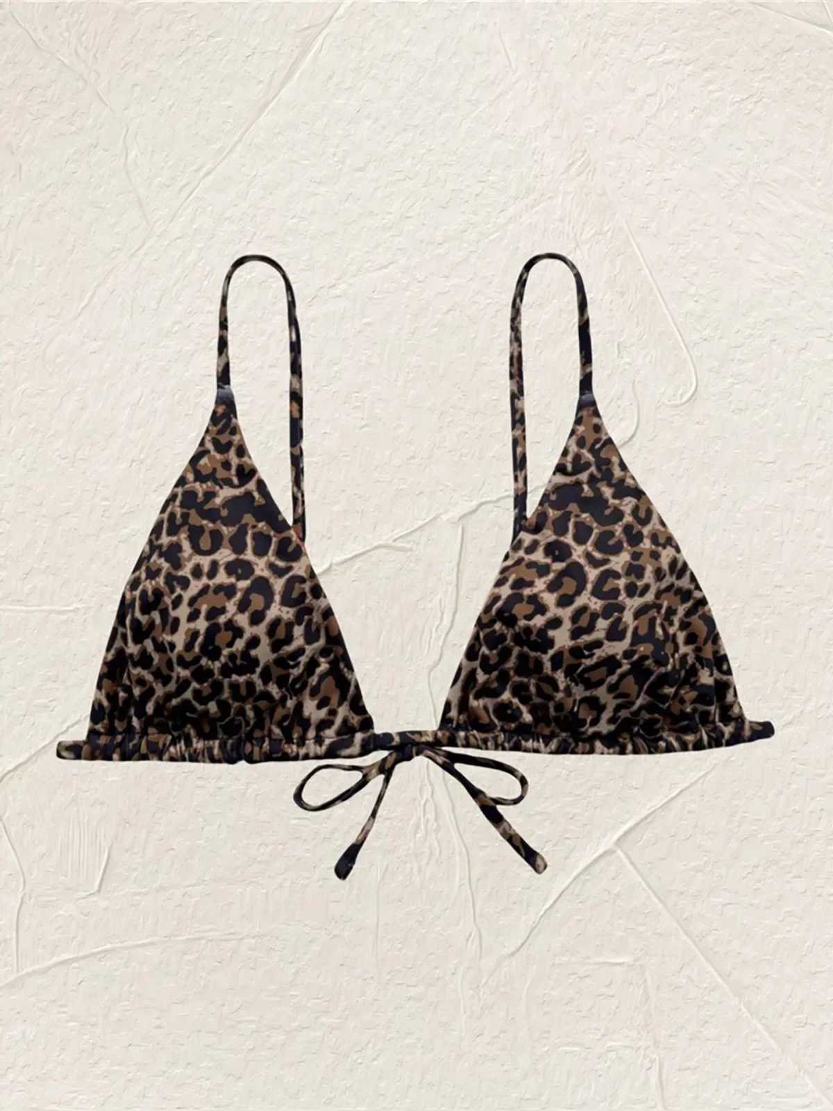 2025 neue Sexy Leopard Gedruckt Gepolsterte Bikini Top Weiblichen Badeanzug Frauen Bademode Badende Badeanzug Schwimmen Strand Top