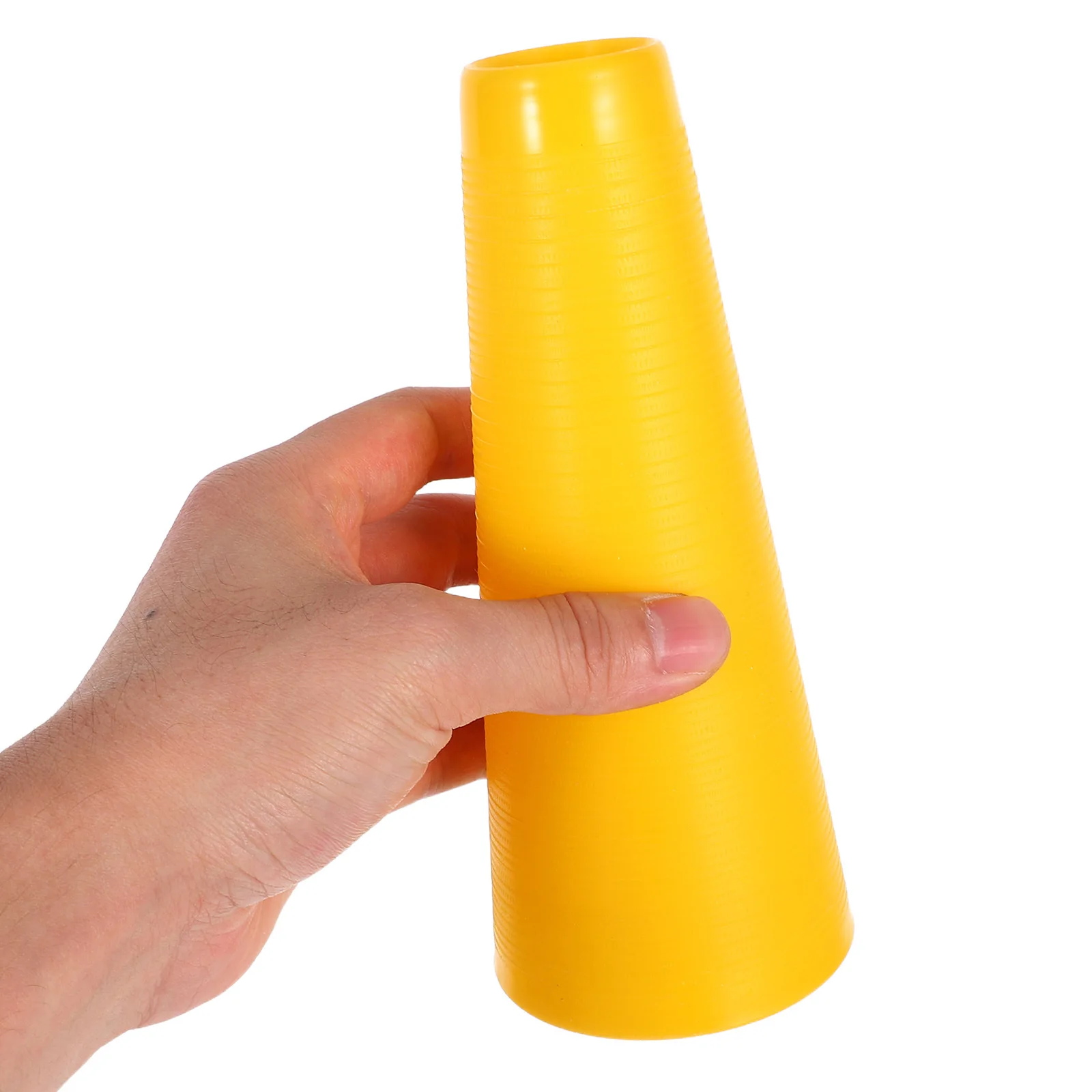 10 قطعة أنابيب لف غزل النسيج البلاستيك الأصفر مخاريط مدببة للحياكة الكروشيه التطريز الخياطة Diy بها بنفسك لوازم مكبات الحرفية