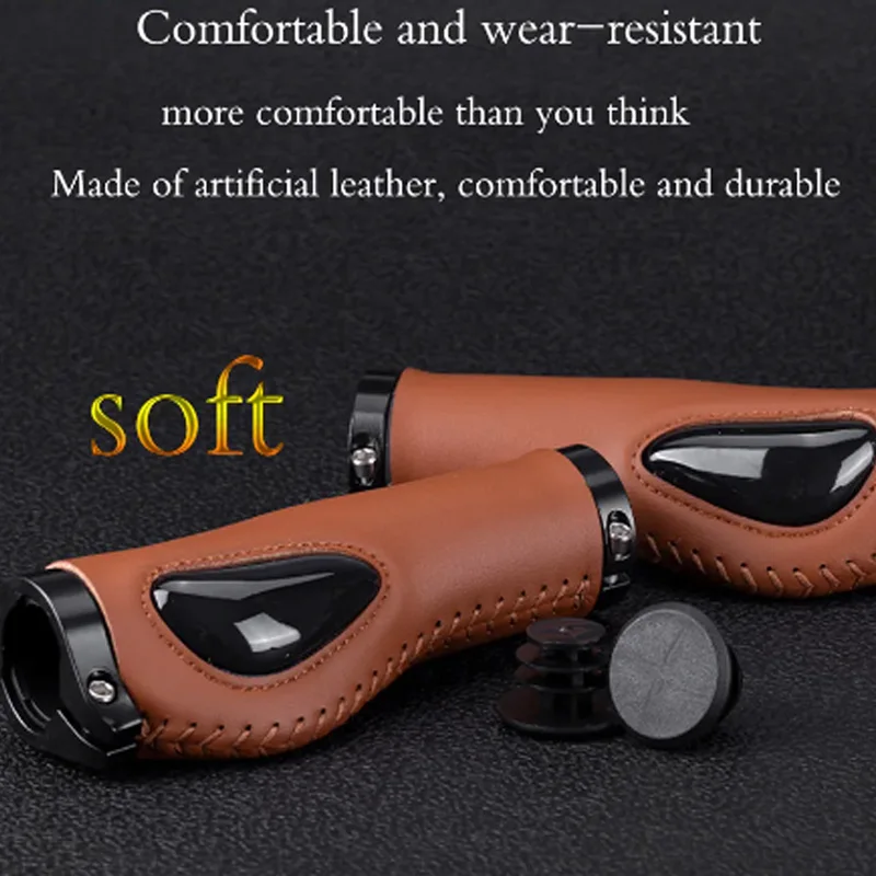 Bicycle Handlebar Grips Anti-slip Bicycle Handlebar Grip Soft Gel Dual Lock on Bicycle Handlebar Grips for Mountain MTB Bike