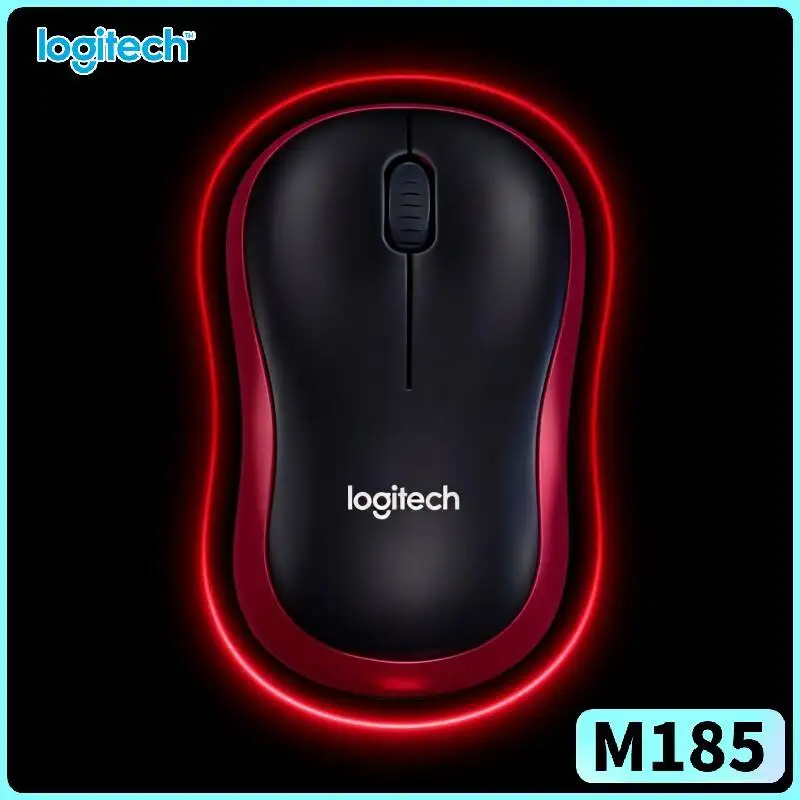 Logitech M185 Basic-Office Mouse Lightweight Compact Build 10m Range 12-Month Battery Nano Receiver Multi-System Tool