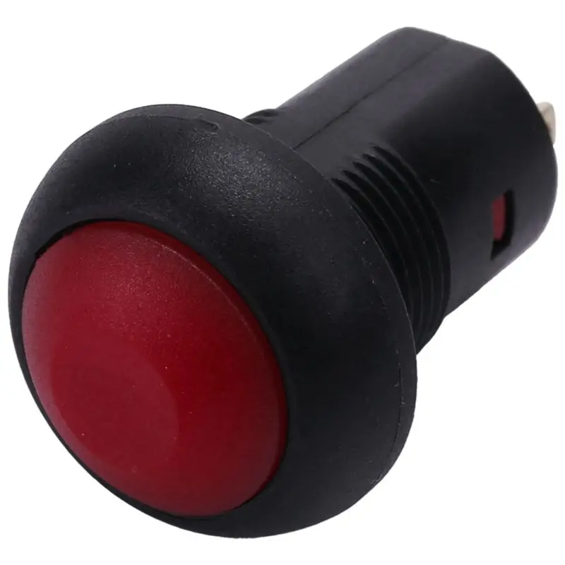 elect-3x-interruptor-de-botao-liga-desliga-a-prova-d'agua-de-12-mm-spst-2a-ip67-vermelho