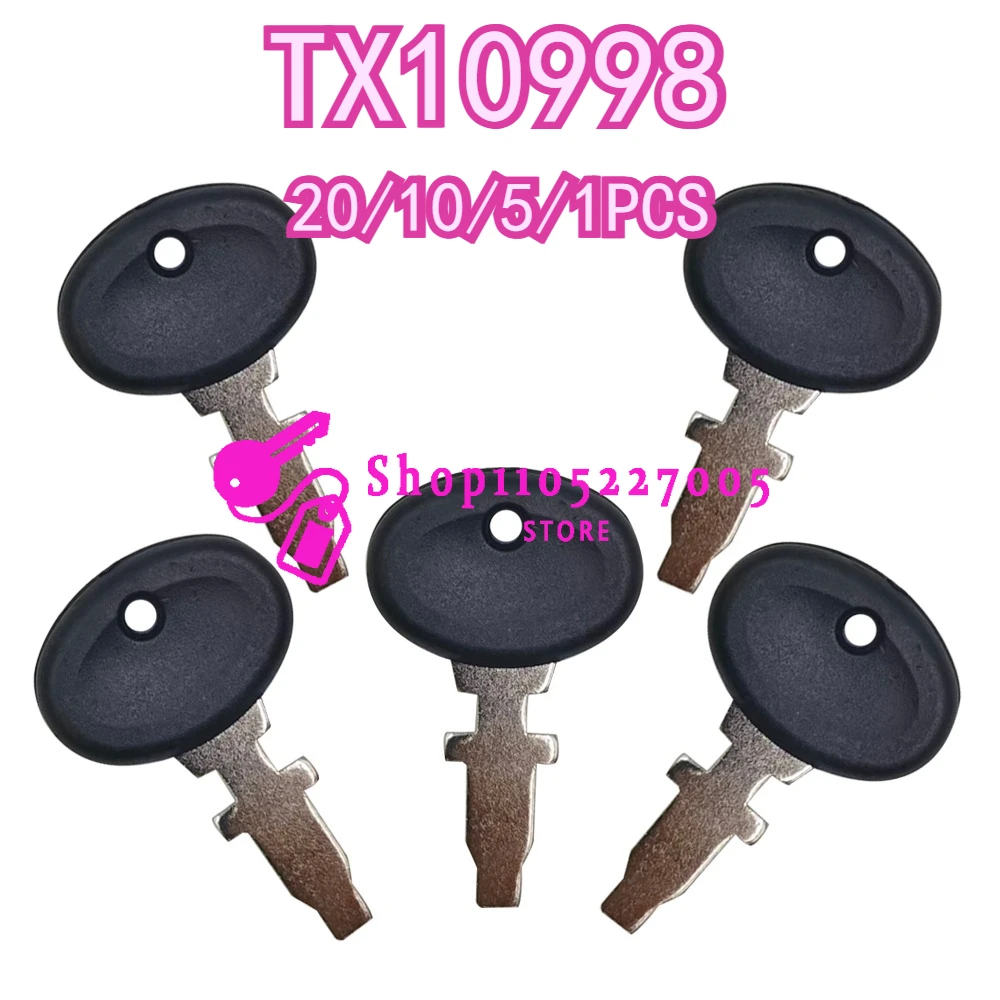 20/10/5/1 SZT. Nowe kluczyki zapłonowe TX10998 do ciągników Long 510 510DT 550 550DT Fiat 1000 1300