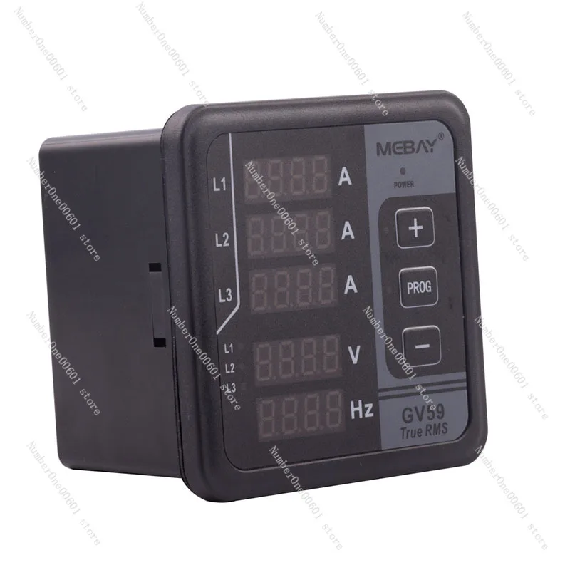 Multi-function three-phase digital display meter GV59 generator AC voltmeter ammeter frequency meter replaces GV56