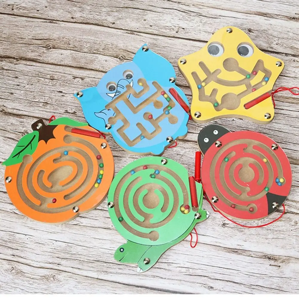 

Wooden Magnetic Maze Toy Activity Labyrinth Baby Toys Board Accessories Puzzle Game Early Educational Jigsaw Brain Teaser