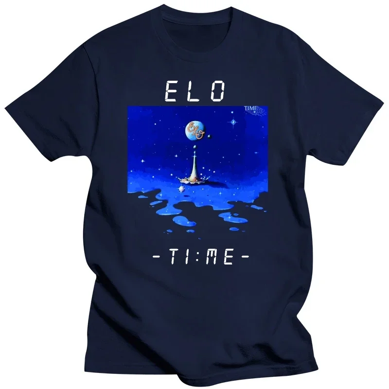 Short Sleeve Funny Tee ELO TIME SHORT SLEEVE CREW NECK VARIOUS COLOURS COTTON T SHIRTS Printed Mens T-Shirts harajuku oversized