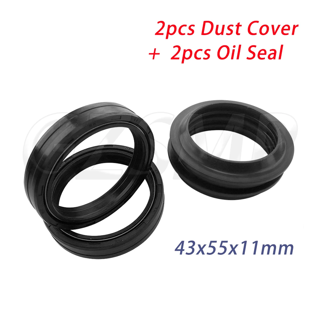 오일 더스트 씰 43X55X11mm 오토바이 프론트 포크 흡수 장치 트라이엄프 본네빌 T100 스피드 스트리트 트리플 R 타이거 800에 적합