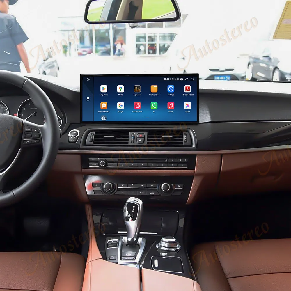 

15,8 Android 14 Автоматический сенсорный экран Беспроводной Carplay Auto для BMW 5 серии 2017-2018 Автомобильный радиоприемник GPS-навигация Стерео головное устройство
