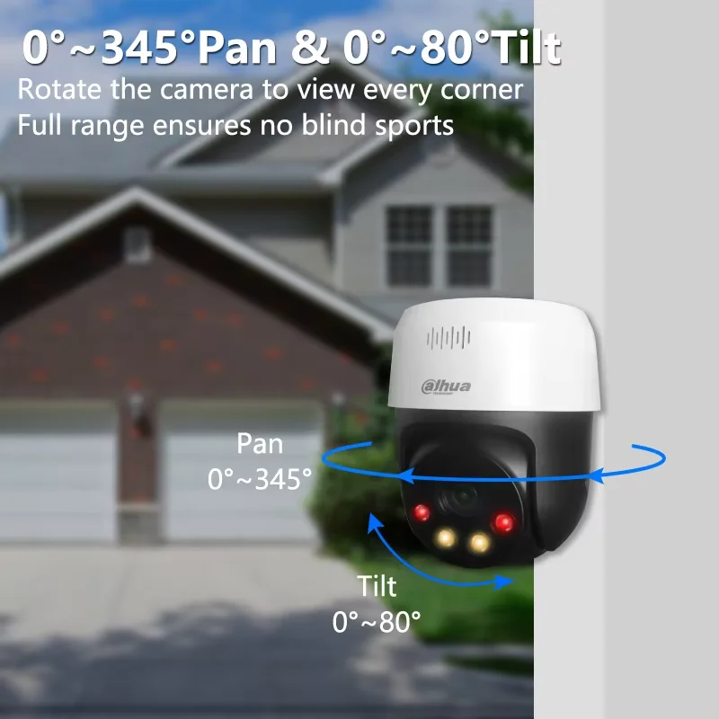 Dahua SD2A500NB-GNY-A-PV 5MP Smart Dual Light Network WizSense PT Security Protection AI PoE Camera Human Detecton Two-way Talk