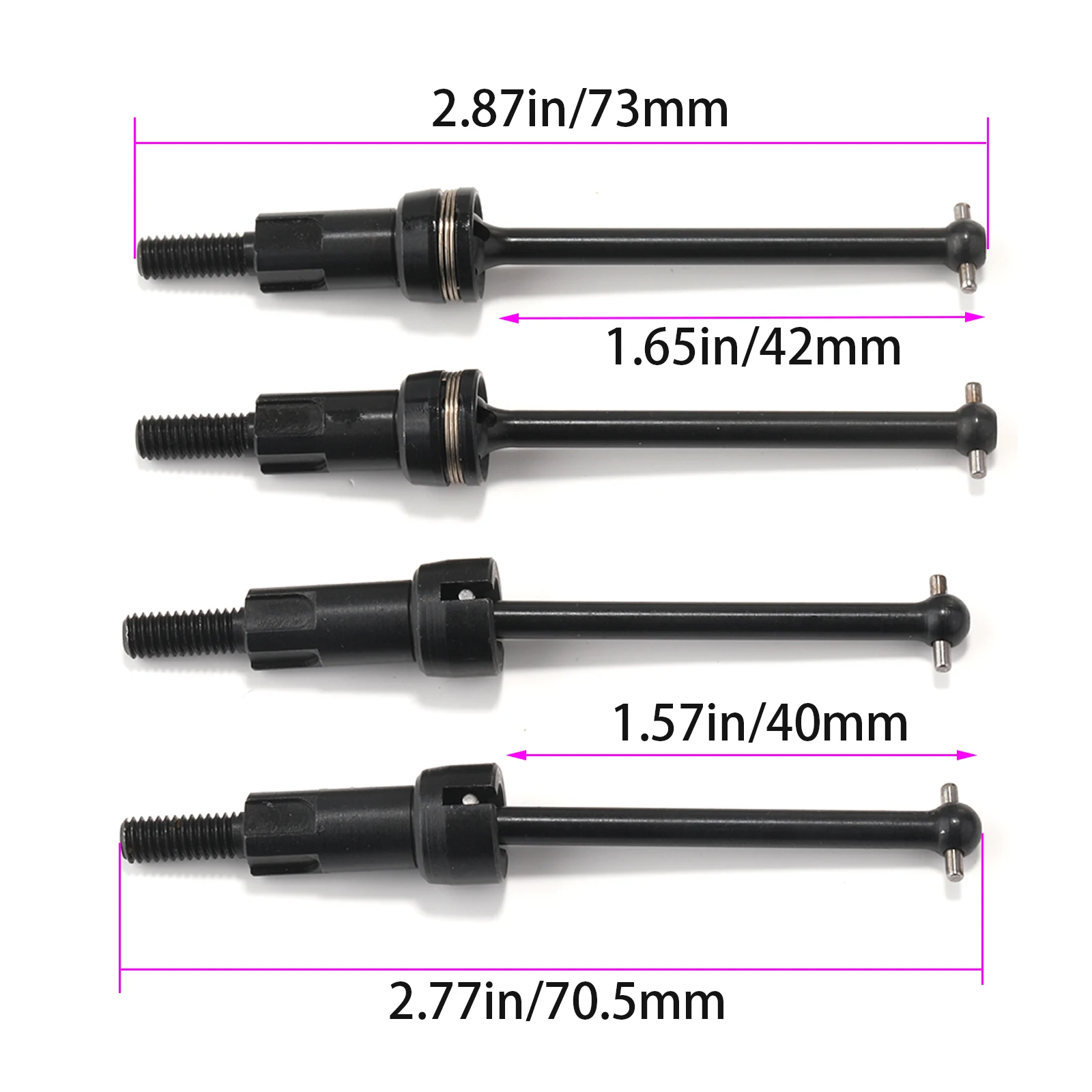 ARRMA Mojave GROM 1/14 CVD Stahlwellensatz |   Upgrade des Getriebes vorne/hinten |   Langlebige Radmutter aus Aluminium |   RC Autoteile