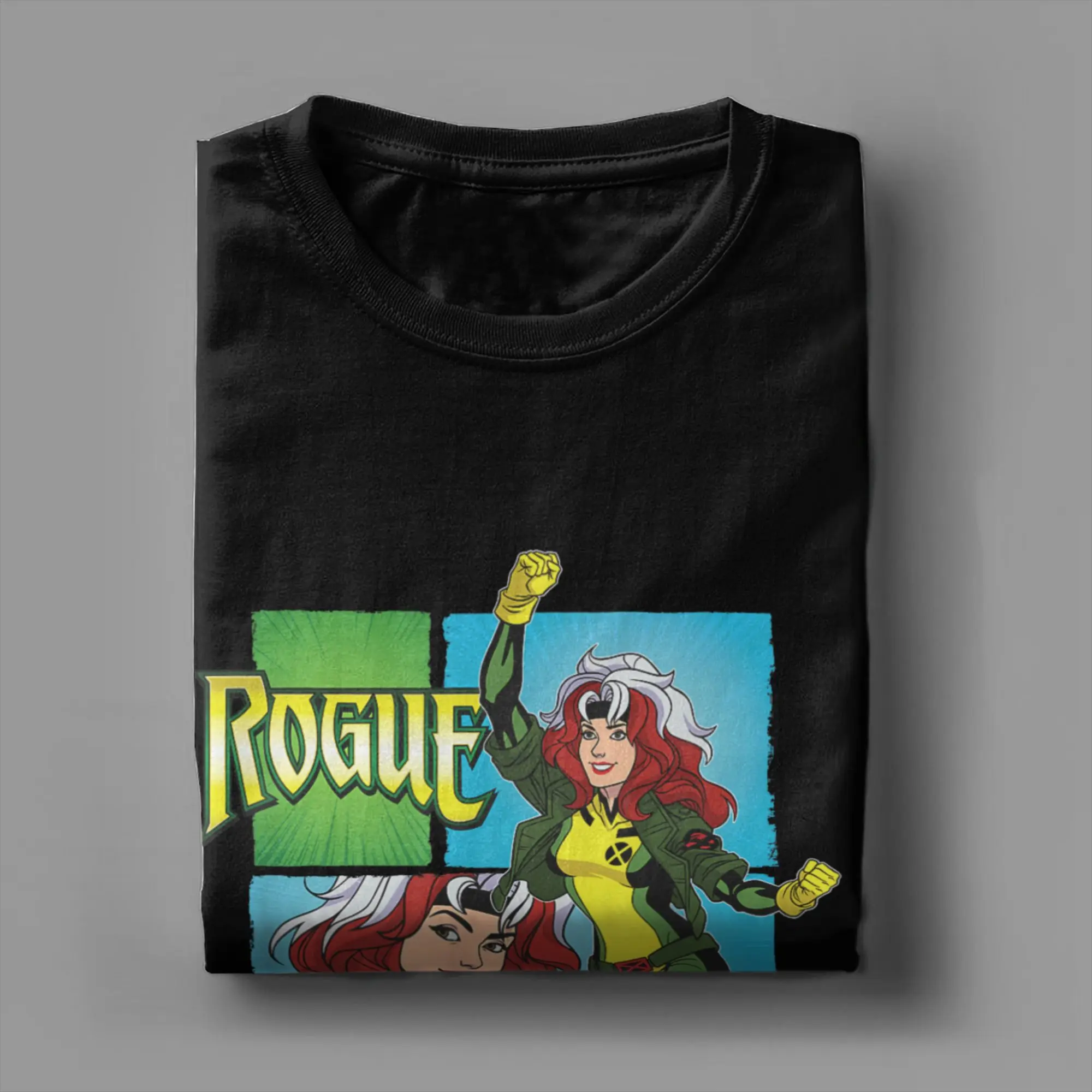 تي شيرت رجالي X Men 97 Rogue Wink Logo تي شيرت موضة الصيف تي شيرت التصميم الكلاسيكي 100 ملابس علوية من القطن حجم كبير 6XL