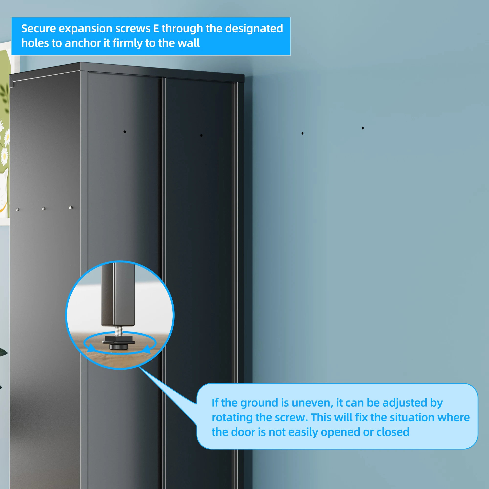 خزانة تخزين رياضية مع خزانة أحذية، خزانة معدنية قابلة للقفل بقدرة 72 بوصة مع قضيب تعليق وخطافات لصالة الألعاب الرياضية، تتطلب التجميع