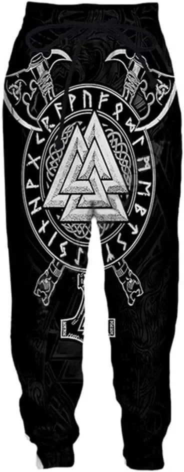 New Unisex Viking 3D Print Causal Clothing Fashion Men Women  Hip Hop Pants Plus Size S-7XL Trouser Jogger Men