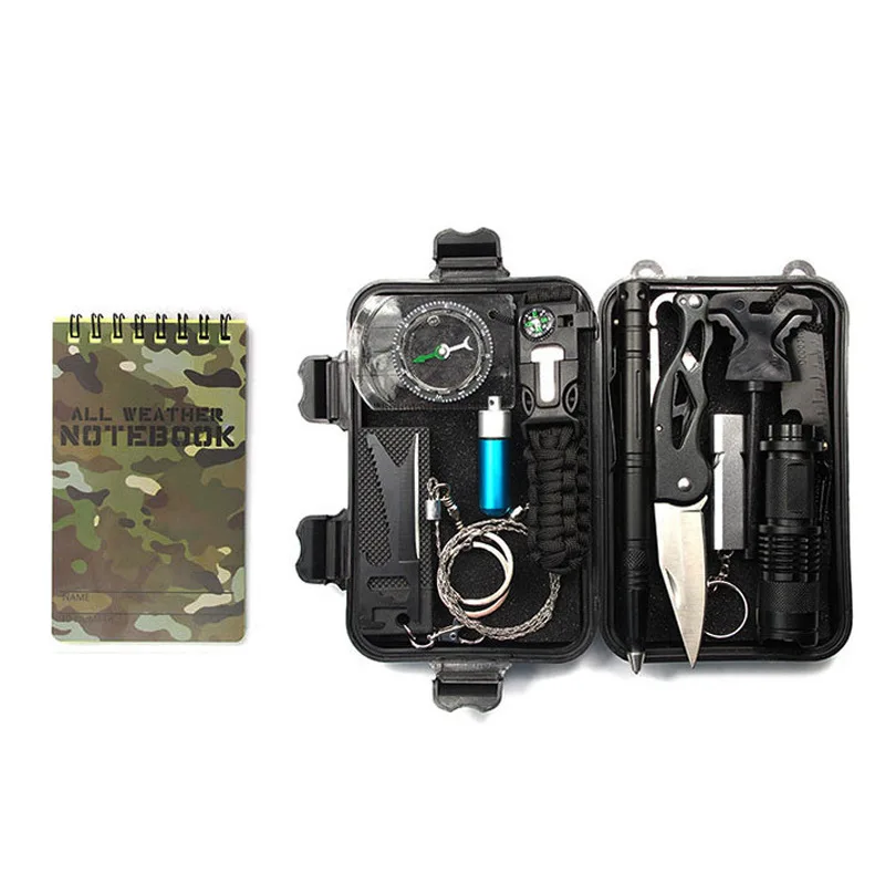 A7Outdoor المعدات بقاء صندوق أدوات إنقاذ مجموعة متعددة الوظائف في الهواء الطلق الإسعافات الأولية BoxSOSEزمور الطوارئ #2