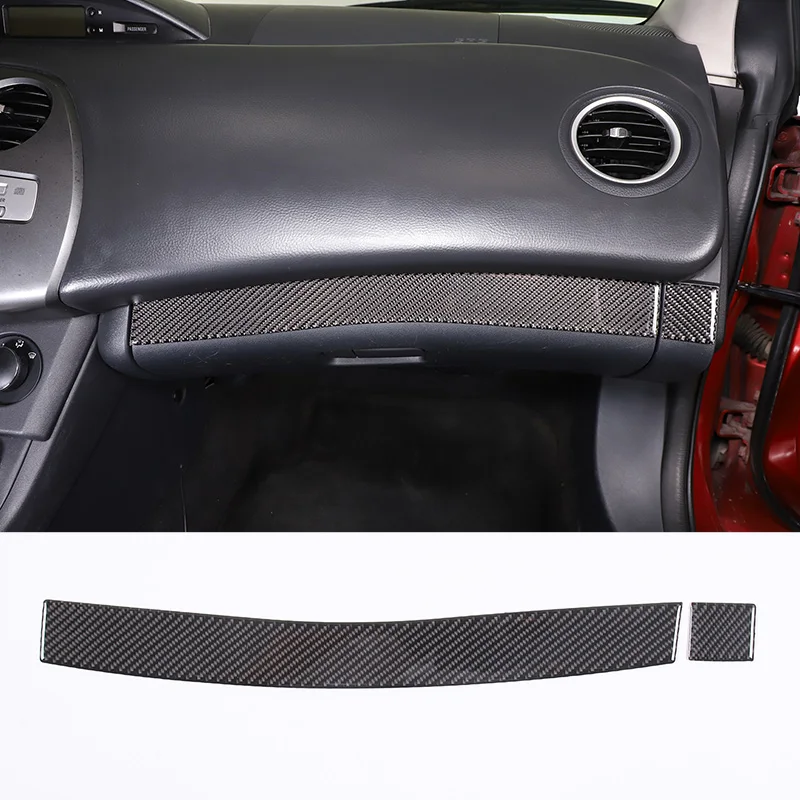 For Mitsubishi Eclipse 2006-2011 Soft Carbon Fiber Car Central Control Gear Shift Air Outlet Frame Panel Sticker Car Accessories - view 6