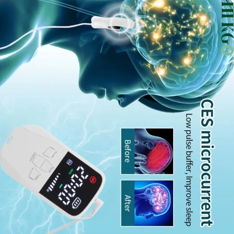

Anxiety relief VNS brain stimulator Non-Drug Deep Sleep Stimulator, Adjustable Intensity for Home Use