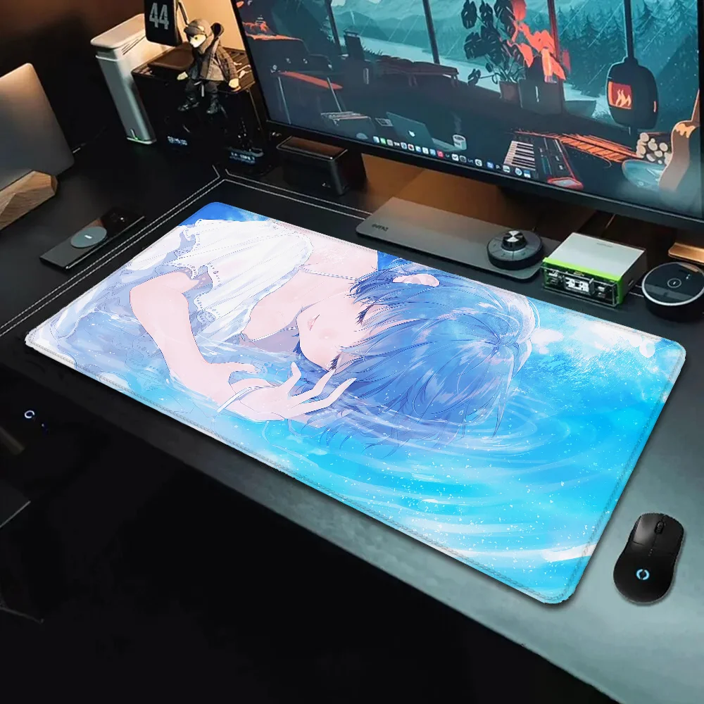 

Blue Series Gaming Mouse Pad Gamer Mousepad Anime Office Accessories Pc Cabinet Games Computer Desks Desk Mat Keyboard Mats Xxl