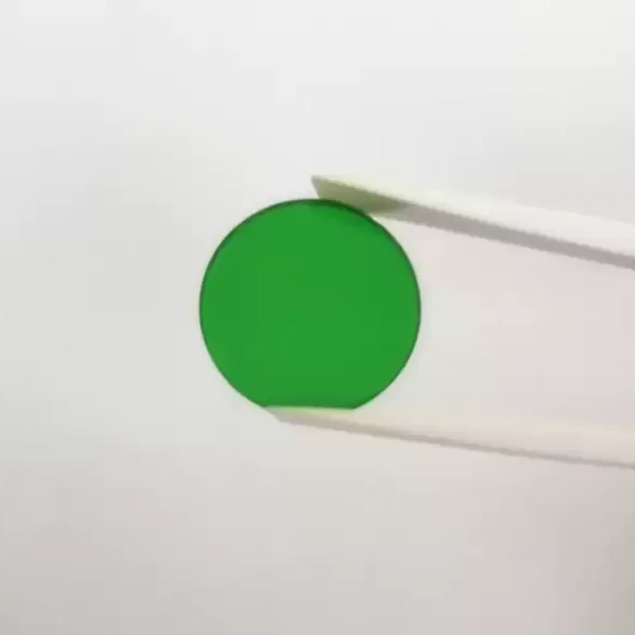 Green Bandpass Filter Optical Glass Lens 6 19 30 34 80mm for Industrial Camera Color Correct Red Highlight Green Photography VG8