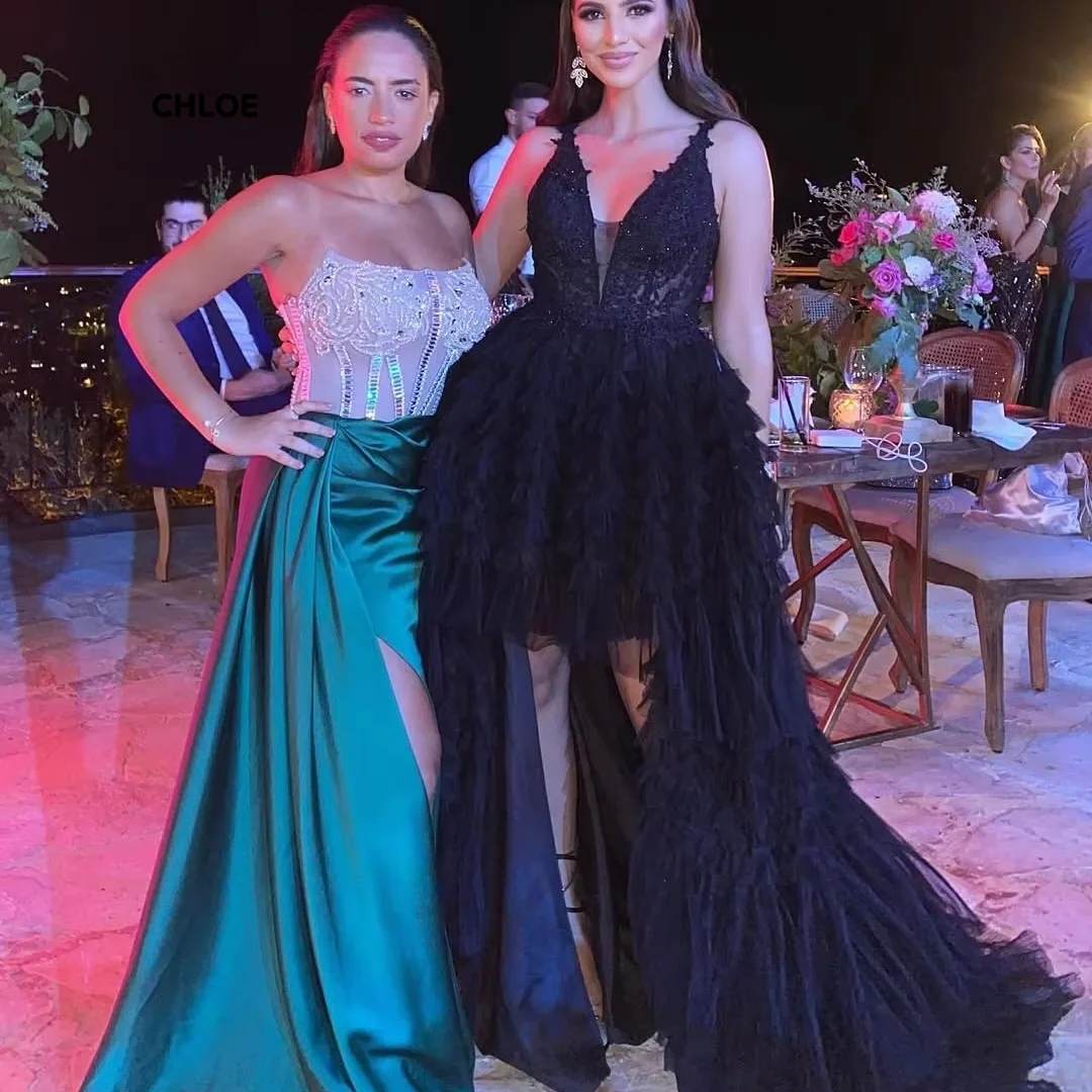 Линия выпускных платьев 2024, роскошное вечернее платье, женское элегантное платье без рукавов с открытыми плечами на заказ, роскошное свадебное платье для гостей