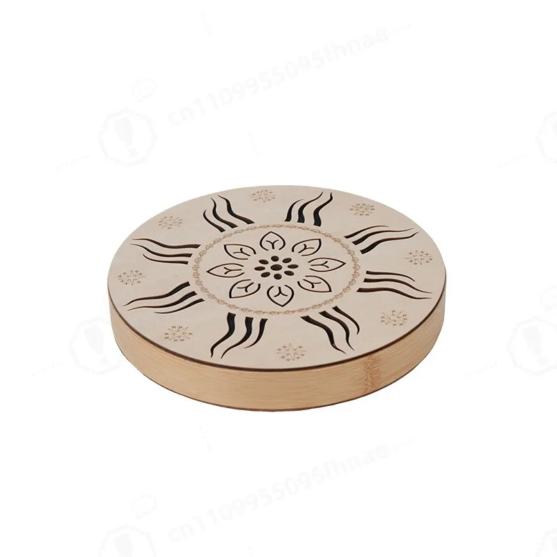 Portable Ethnic Stream Water Drum Natural Flowing Rain Sound Percussion Instrument Mini Sound Healing Tool for Travel Relax