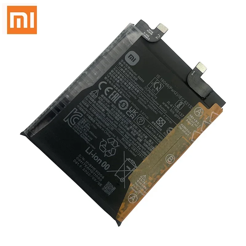 Nuova batteria originale per telefono cellulare BM59 5000mAh per batterie di ricambio per telefono Xiaomi 11T Mi 11T Mi11T Bateria