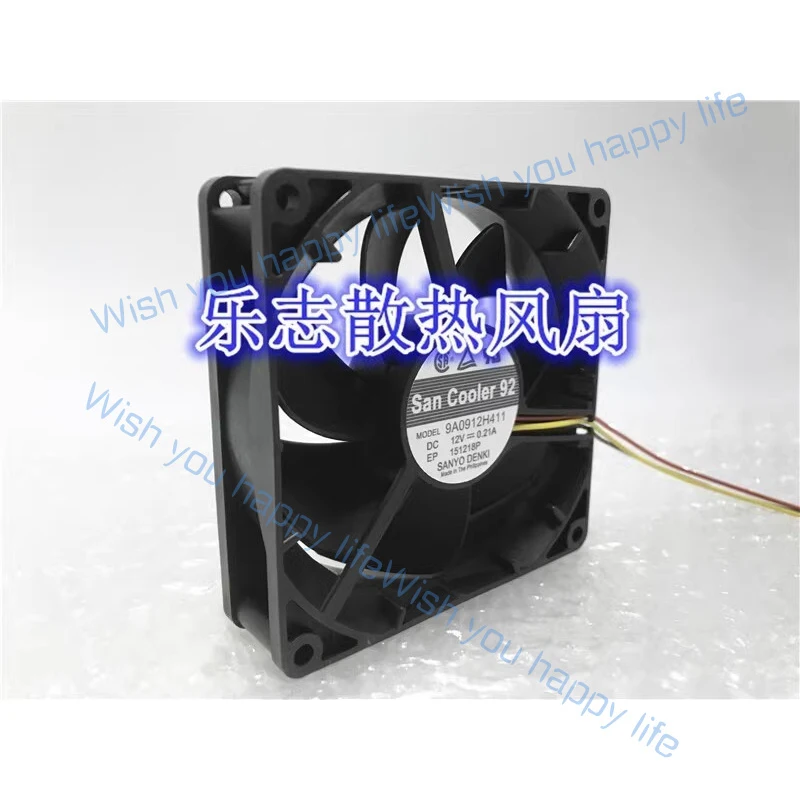 L... for Sanyo 9A0912H411 9025 DC12V 0.21A 9CM 3-Wire Inverter Cooling Fan