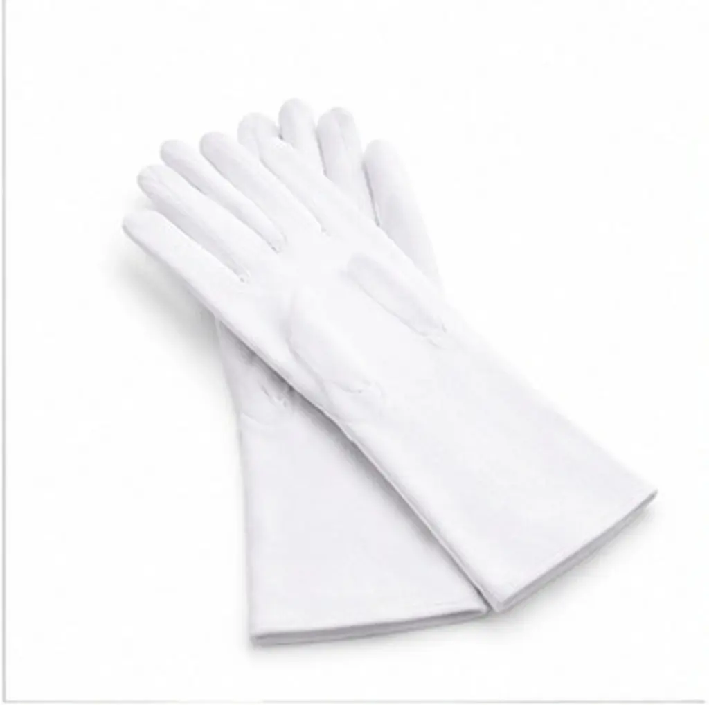 Kids Costume Gloves 2pcs White Elastic Soft Breathable Formal Gloves for Wedding Prom Party Dress Up