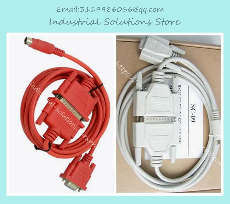 Cabo de Interface de Programação Plc Sc09 Sc09 Pcs 10 Pcs Serial Rs232 Rs422 fx 1n 2n 1s Série 3u