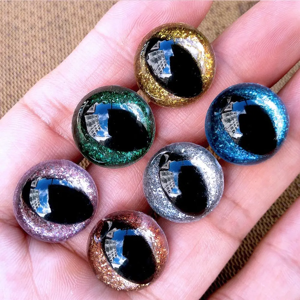 

Stuffed Animal Eyes Safety Eyes for Amigurumi 12mm Crystal Cat Eyes Safety Eyes for Crochet 3D Shiny Crochet Eyes Crochet