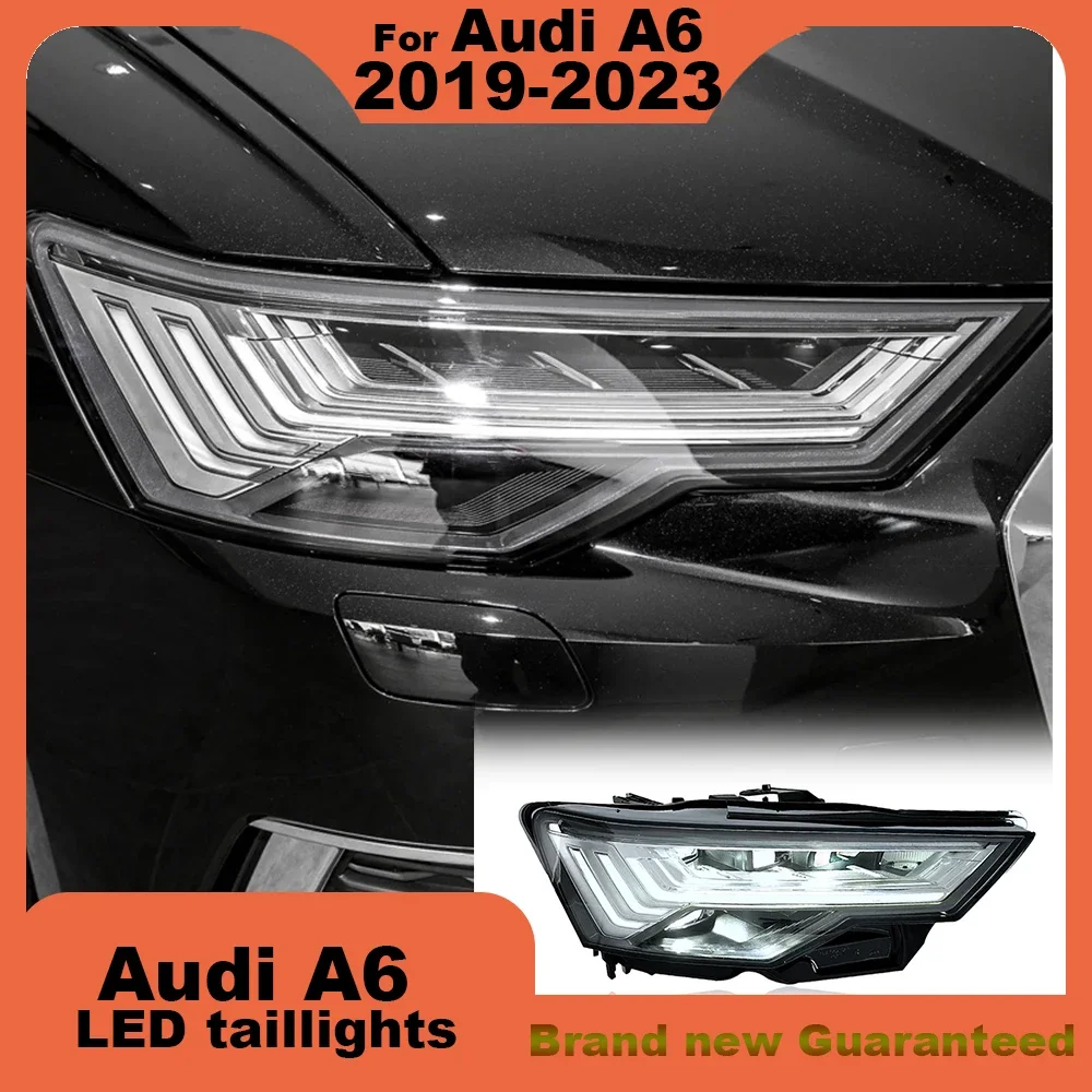 For AudiA6 C8 2019-2023 modification LED headlamp Laser Lenses Lamp Head Front Light Daytime running light headlight Accessories